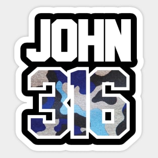 JOHN 3:16 - Bible Verse Sticker